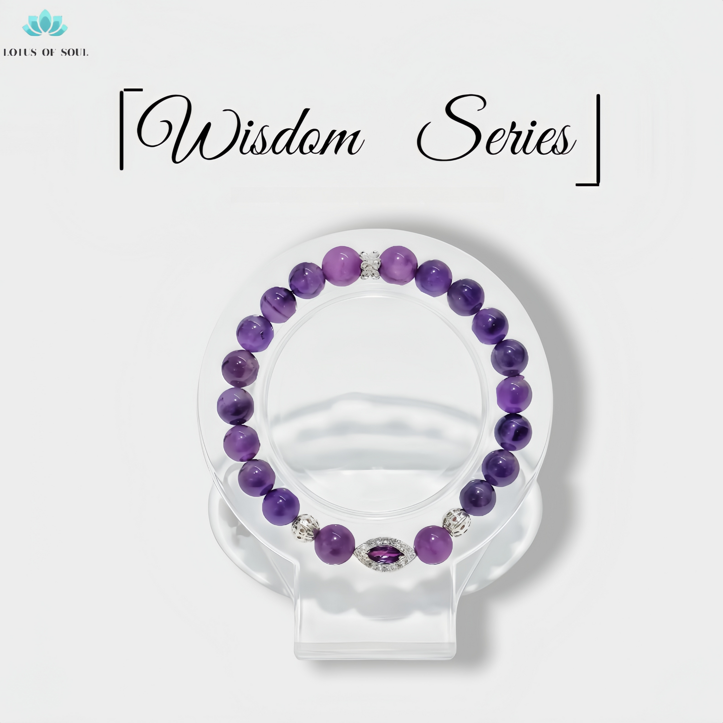 Handmade Amethyst Evil Eye Bracelet-Balanced Energy
