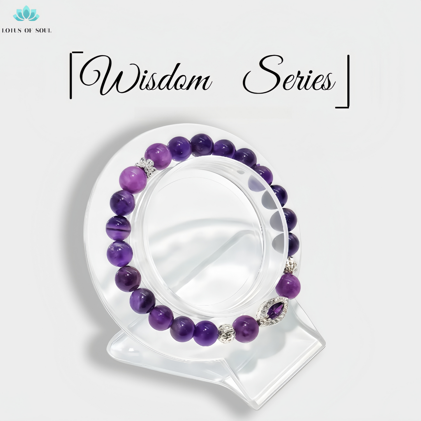 Handmade Amethyst Evil Eye Bracelet-Balanced Energy