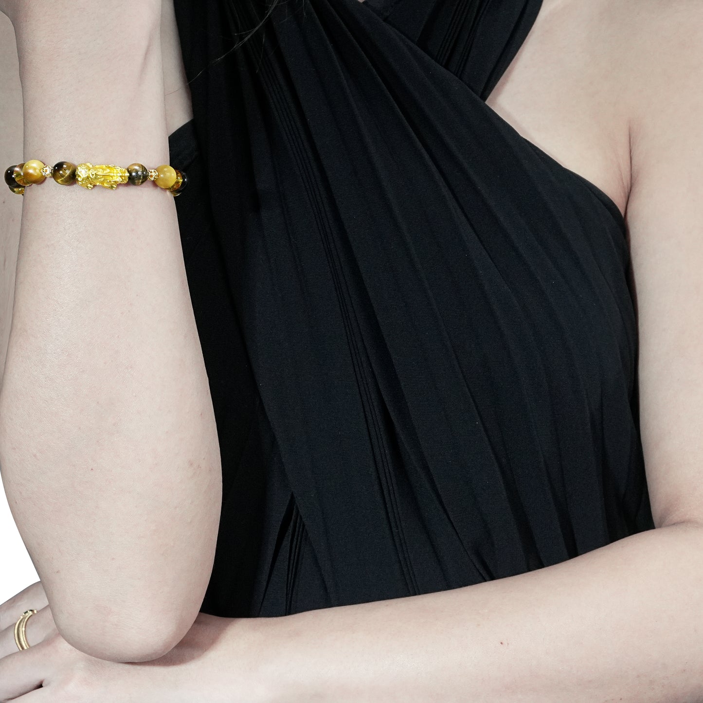 Handmade Citrine Gold Plated PIXIU Bracelet-Attract wealth