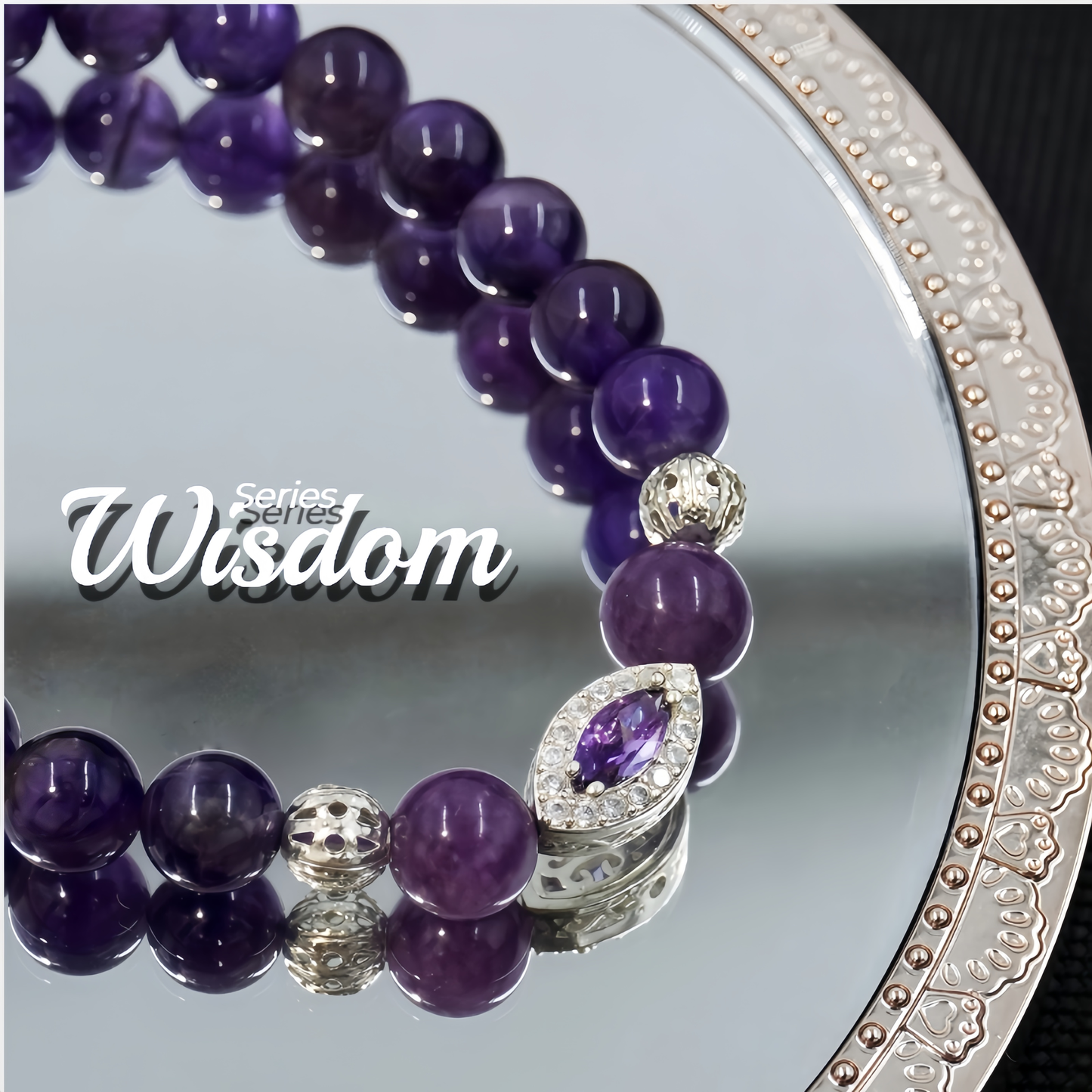 Handmade Amethyst Evil Eye Bracelet-Balanced Energy