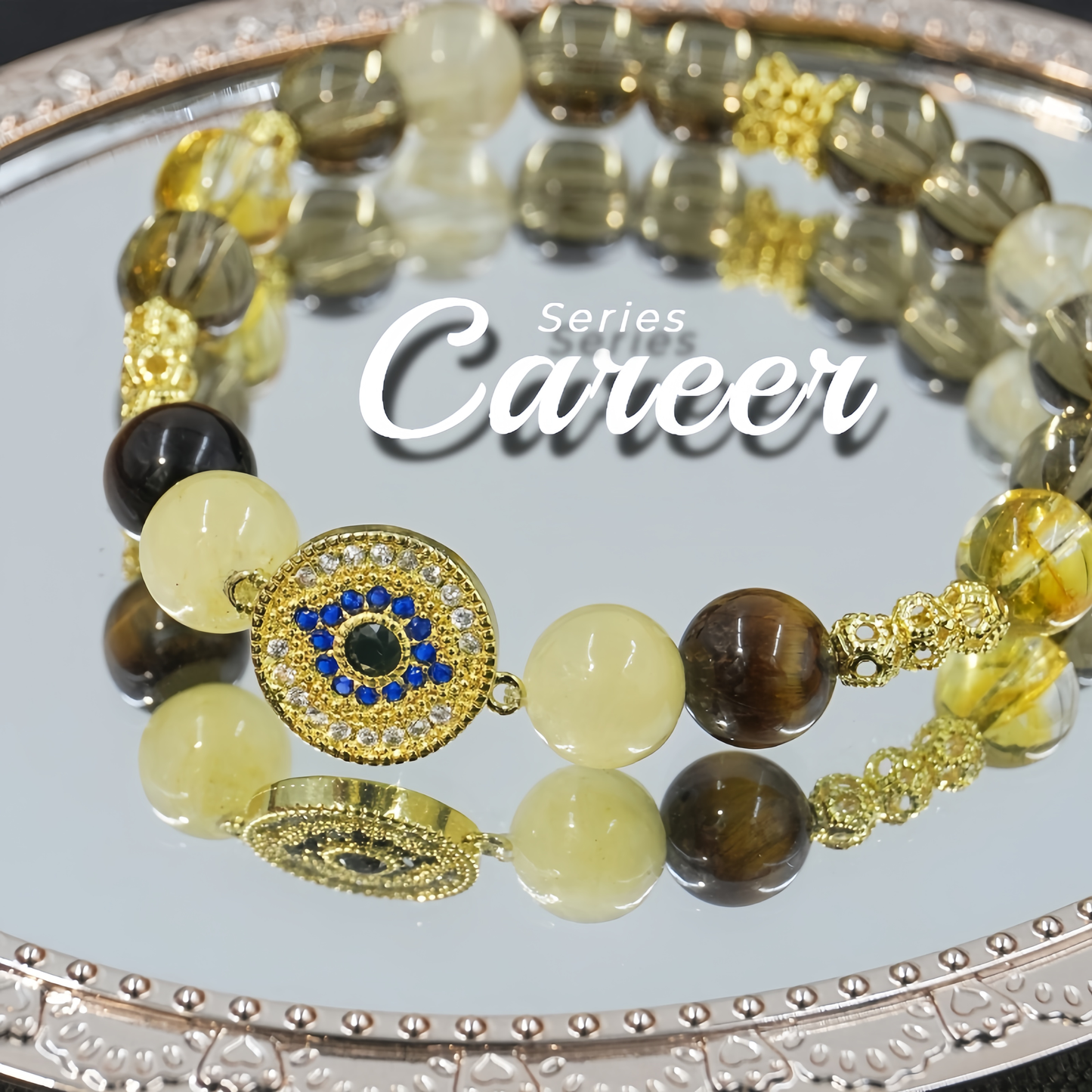 Handmade Crystal Chakra Bracelet - Attract Success