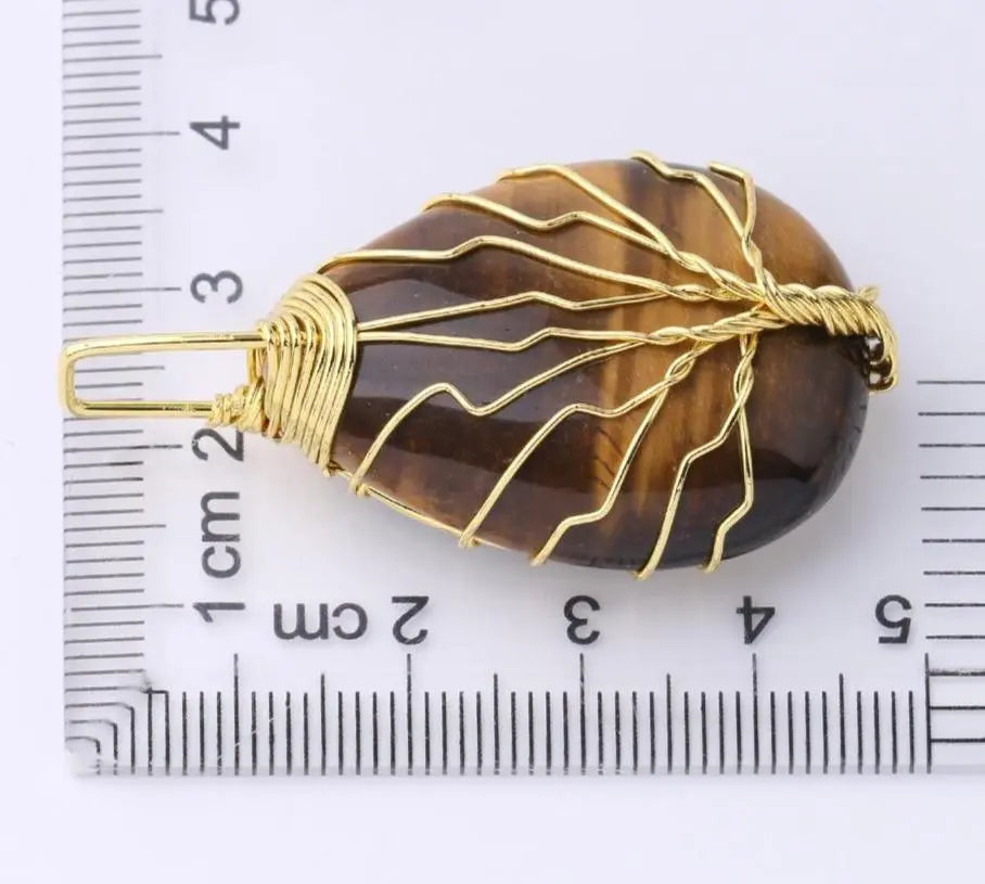 Tree of Life Natural Stone Necklace