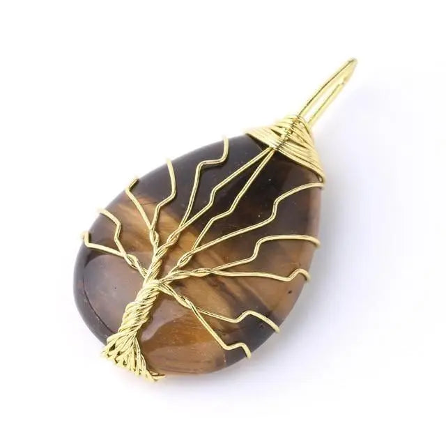 Tree of Life Natural Stone Necklace