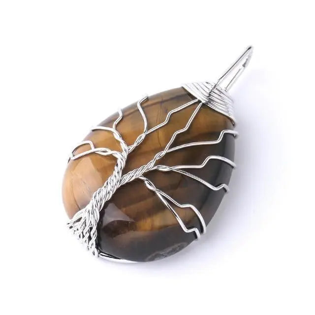 Tree of Life Natural Stone Necklace