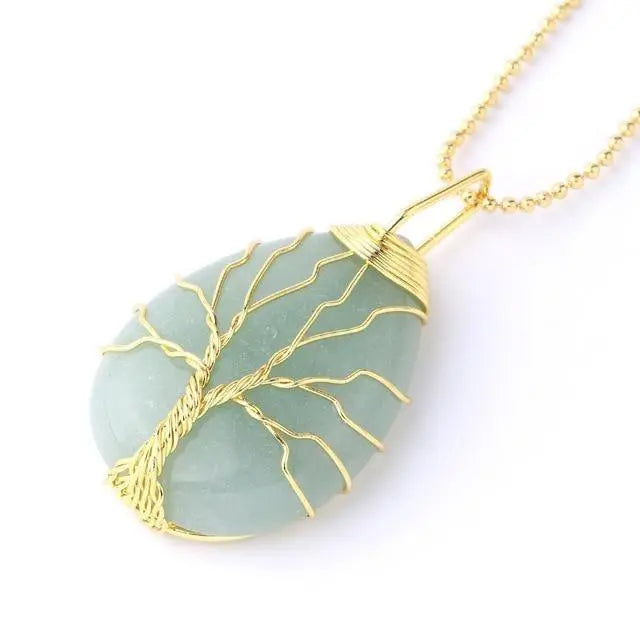 Tree of Life Natural Stone Necklace