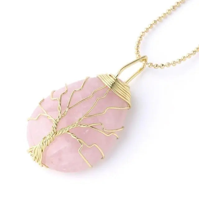 Tree of Life Natural Stone Necklace