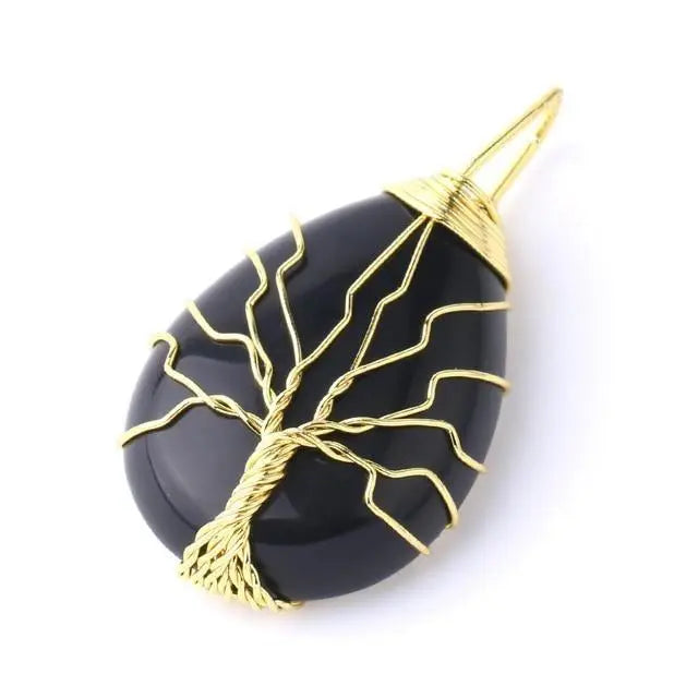Tree of Life Natural Stone Necklace
