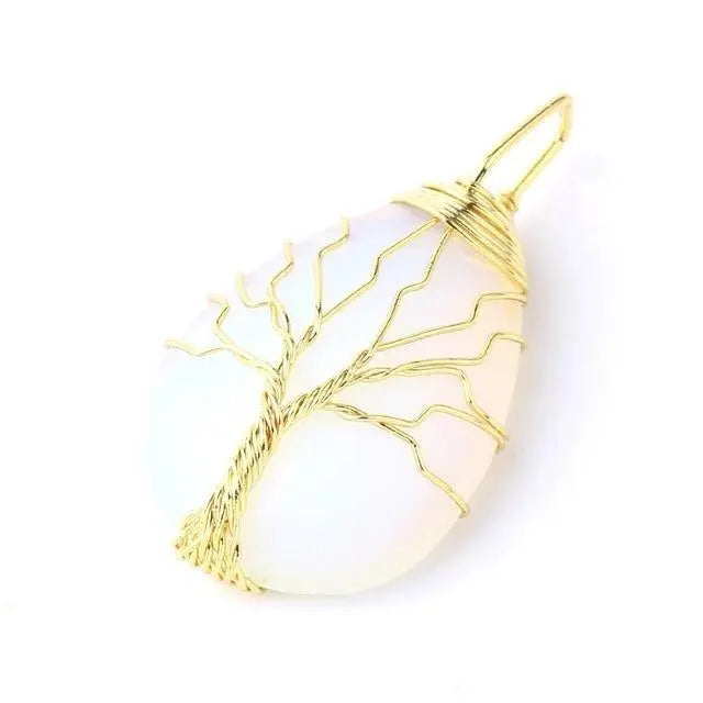 Tree of Life Natural Stone Necklace