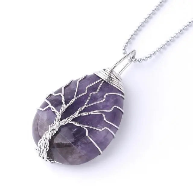 Tree of Life Natural Stone Necklace