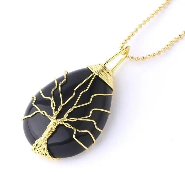 Tree of Life Natural Stone Necklace