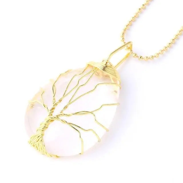 Tree of Life Natural Stone Necklace