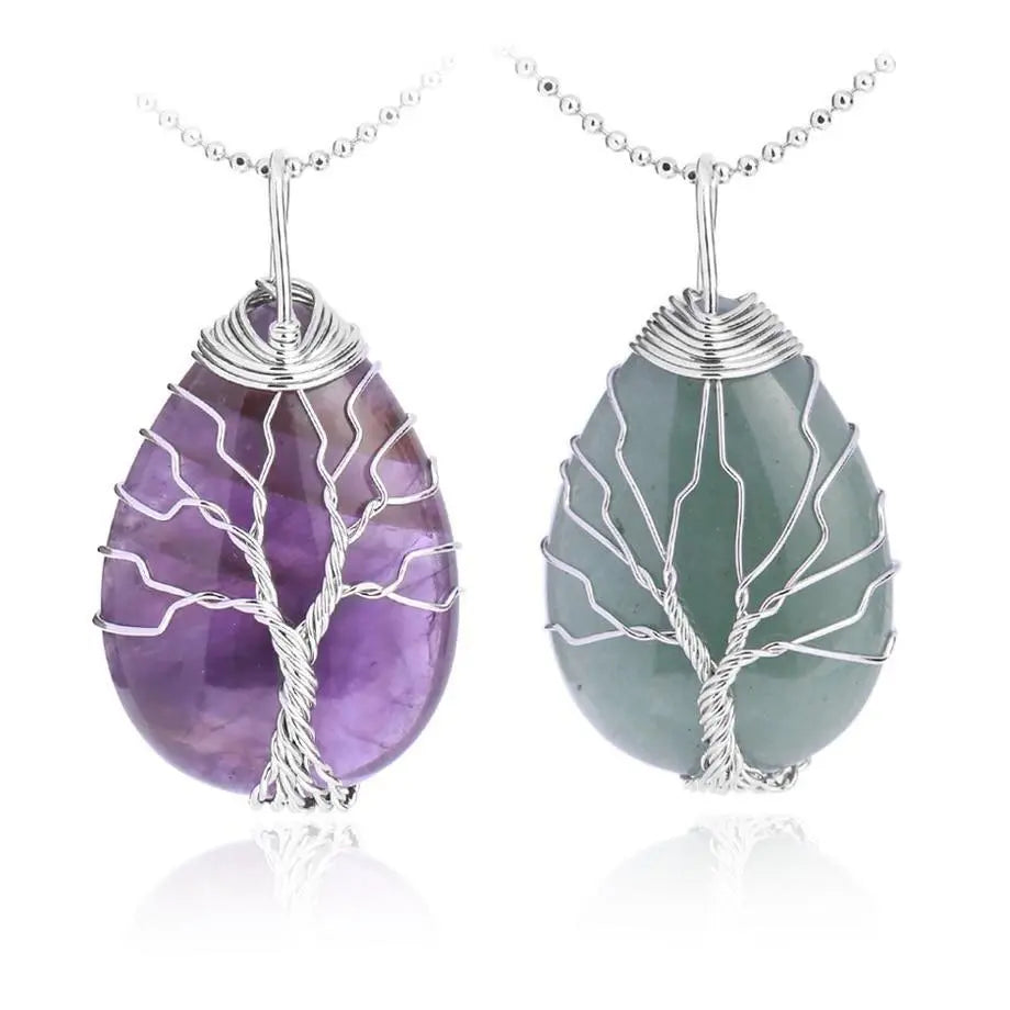 Tree of Life Natural Stone Necklace