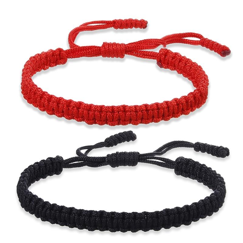 Tibetan Braided Lucky Knot Rope Bracelet