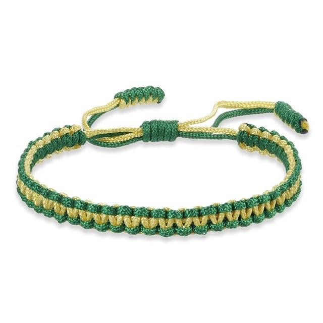 Tibetan Braided Lucky Knot Rope Bracelet