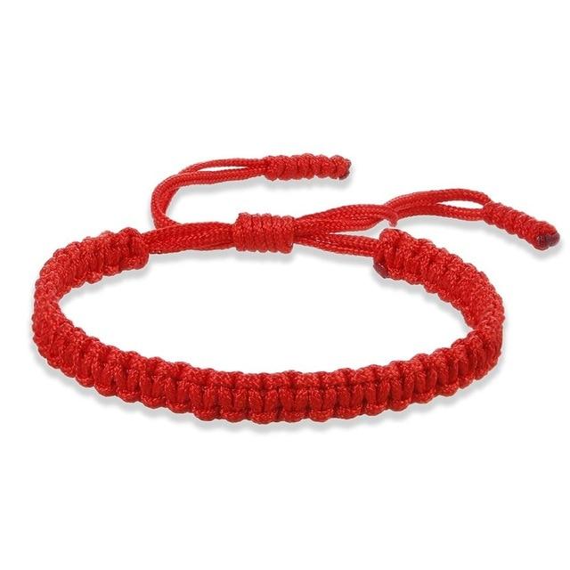 Tibetan Braided Lucky Knot Rope Bracelet