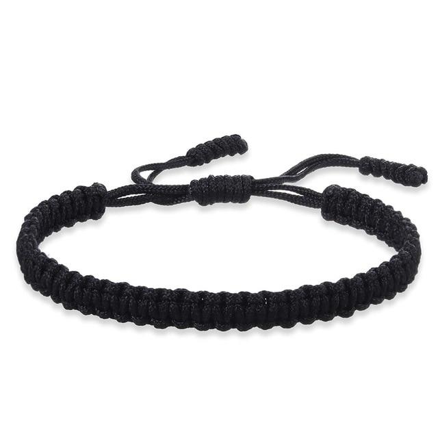Tibetan Braided Lucky Knot Rope Bracelet
