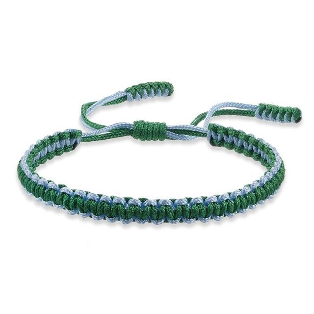 Tibetan Braided Lucky Knot Rope Bracelet