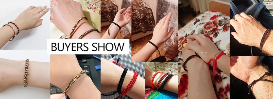 Tibetan Braided Lucky Knot Rope Bracelet