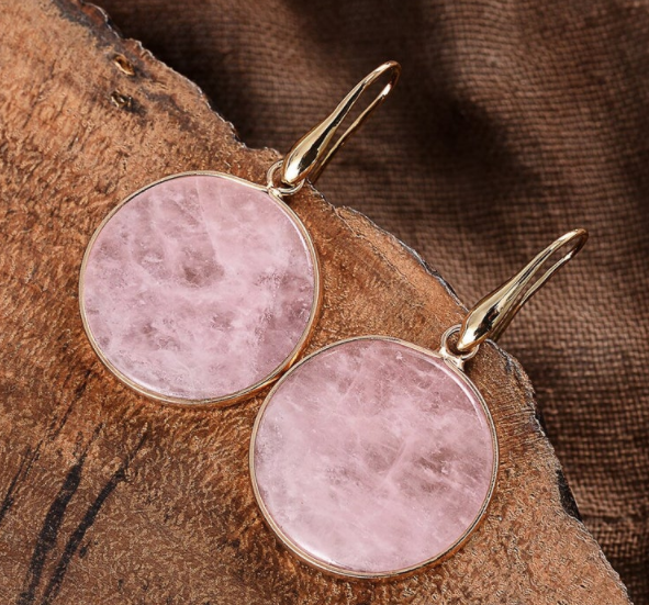 Inner Peace Rose Quartz Earrings