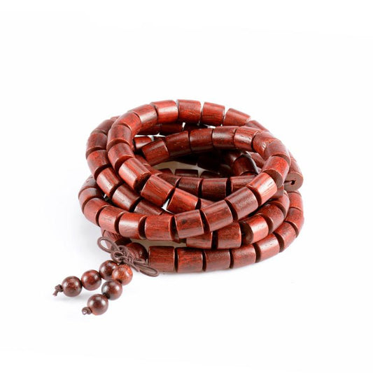 108 Tibetan Redwood Wood Beads Mala Bracelet