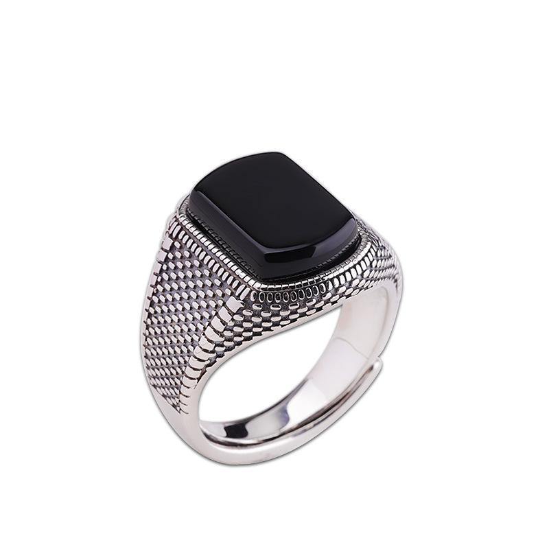 Black Obsidian Protection Ring