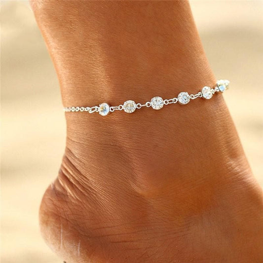 Crystal Diamond Anklet