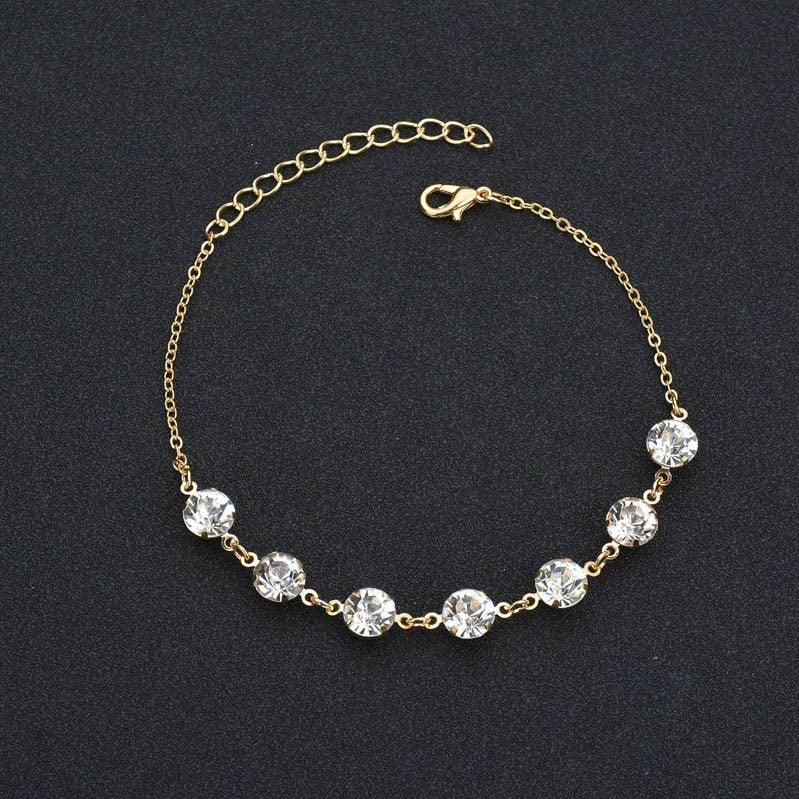 Crystal Diamond Anklet