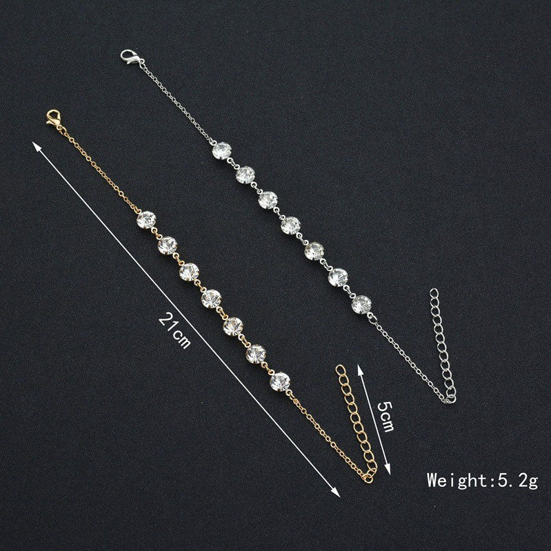 Crystal Diamond Anklet