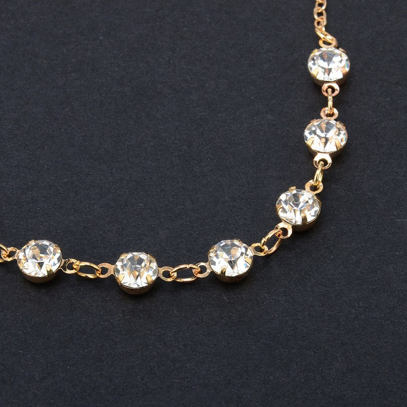 Crystal Diamond Anklet