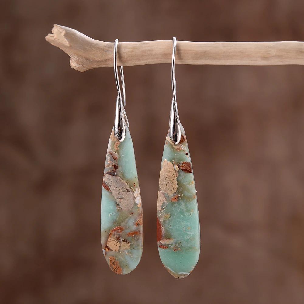 Summer Holiday Jasper Hook Earrings