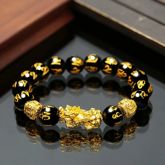 Feng Shui Black Stone Bracelet