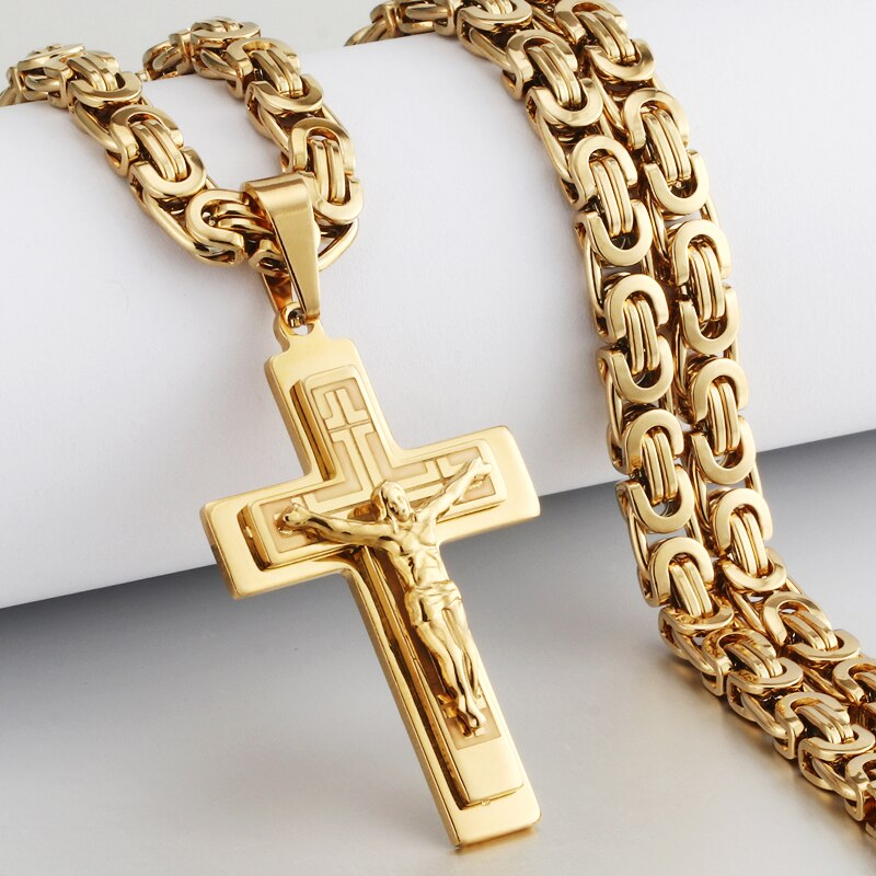 Crucifix Cross Pendant Necklace