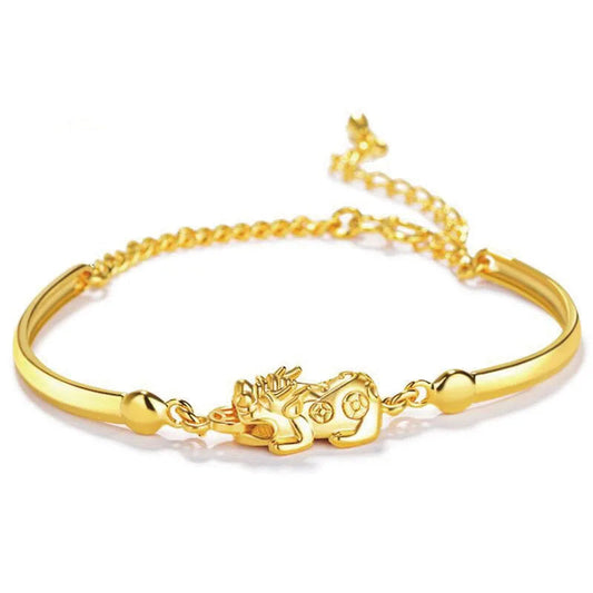 Gold Pixiu Wealth Bracelet