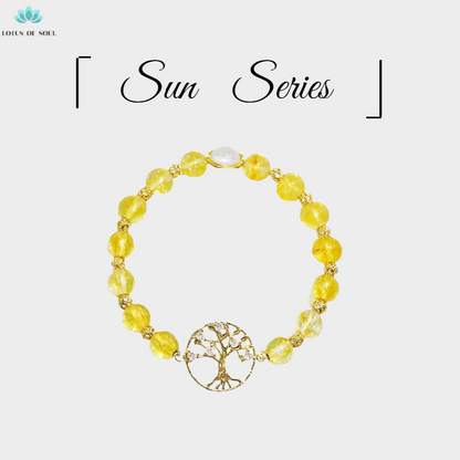 Handmade Gold Crystal Tree of Life Bracelet