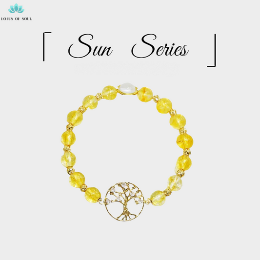 Handmade Gold Crystal Tree of Life Bracelet