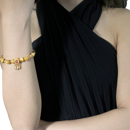 Handmade Gold Tiger Eye Stone Bracelet - Capture Dreams