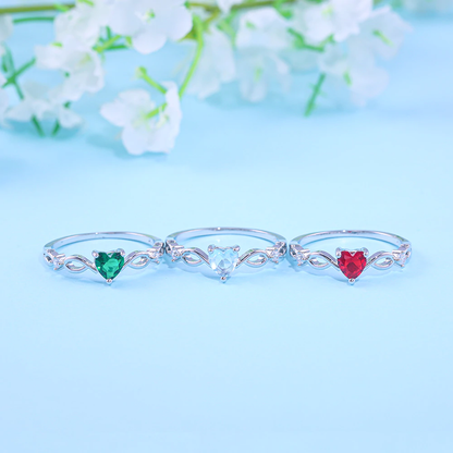 Delicate Zirconia Heart Ring