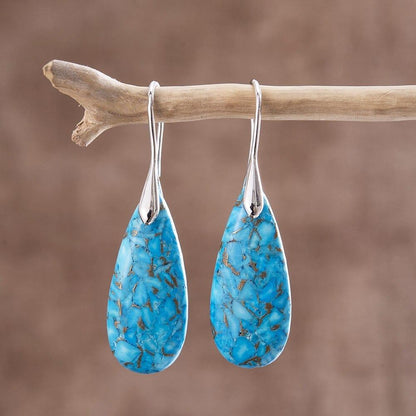 Small Surprises Turquoise Teardrop Earrings