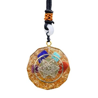 Healing 7 Chakra Orgonite Necklace