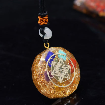 Healing 7 Chakra Orgonite Necklace