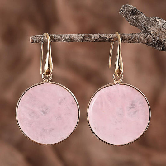 Inner Peace Rose Quartz Earrings