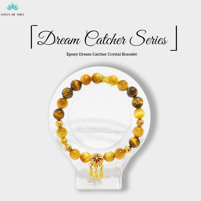 Handmade Gold Tiger Eye Stone Bracelet - Capture Dreams