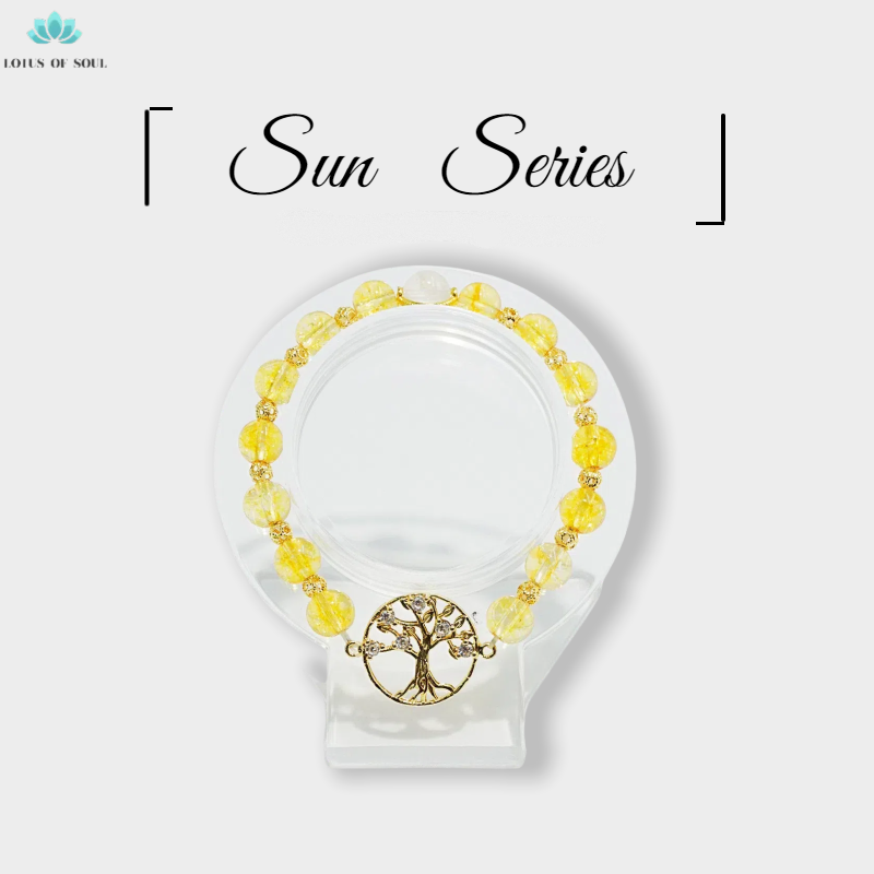 Handmade Gold Crystal Tree of Life Bracelet
