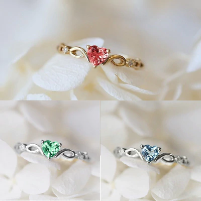 Delicate Zirconia Heart Ring