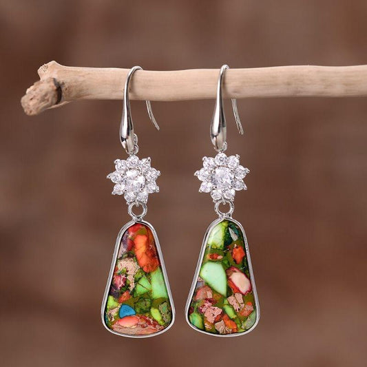 Shine Brightest Jasper Drop Earrings