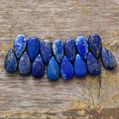 Blue Echo Lapis Teardrop Earrings