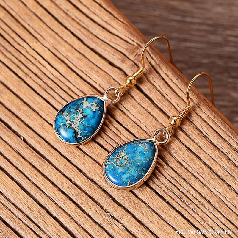 Fresh Start Jasper Teardrop Earrings