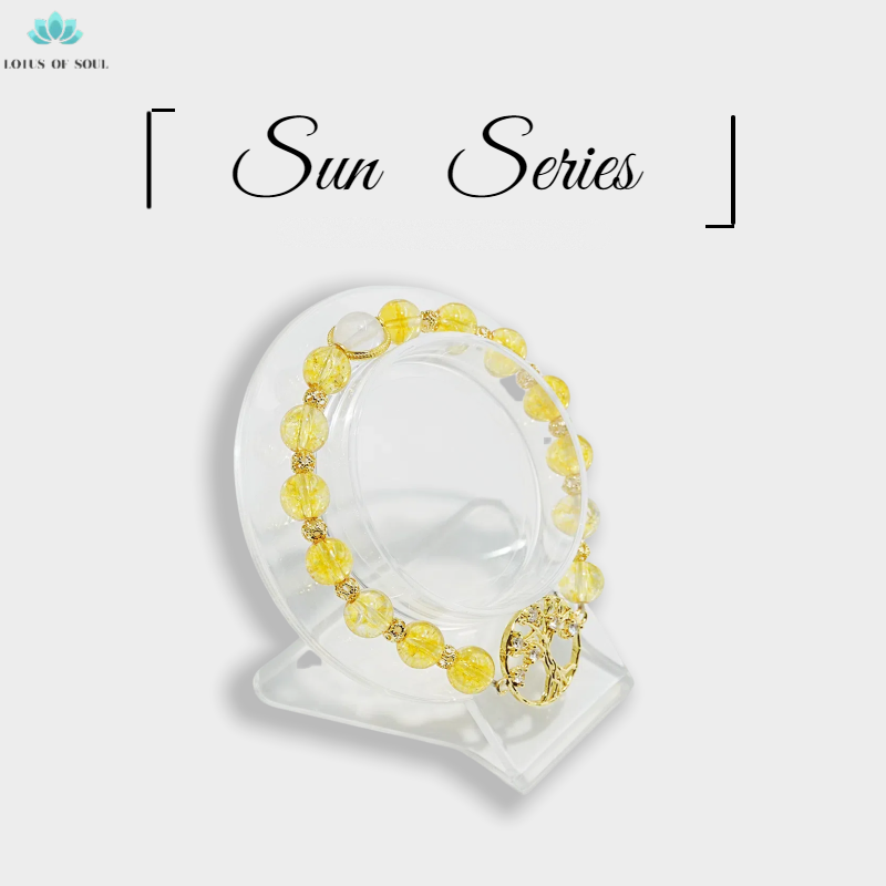 Handmade Gold Crystal Tree of Life Bracelet