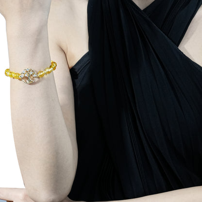 Handmade Gold Crystal Tree of Life Bracelet