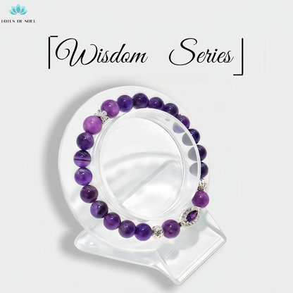 Handmade Amethyst Evil Eye Bracelet-Balanced Energy